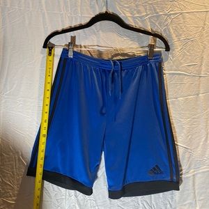 Adidas Blue and Black Shorts